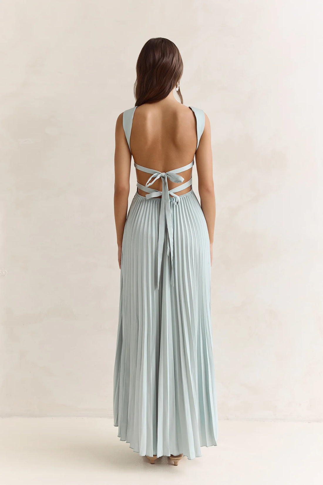 Song Of The Sky Plisse Maxi Dress Sage