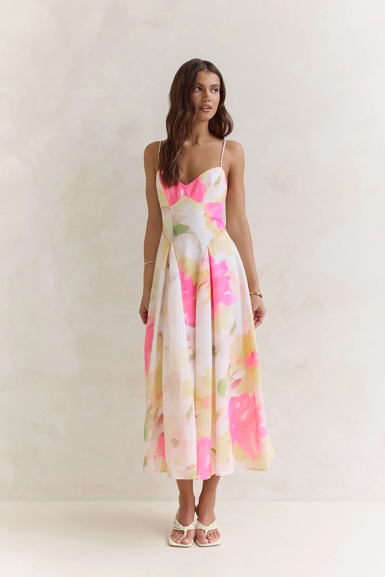 Field Of Wishes Maxi Dress Yellow Floral