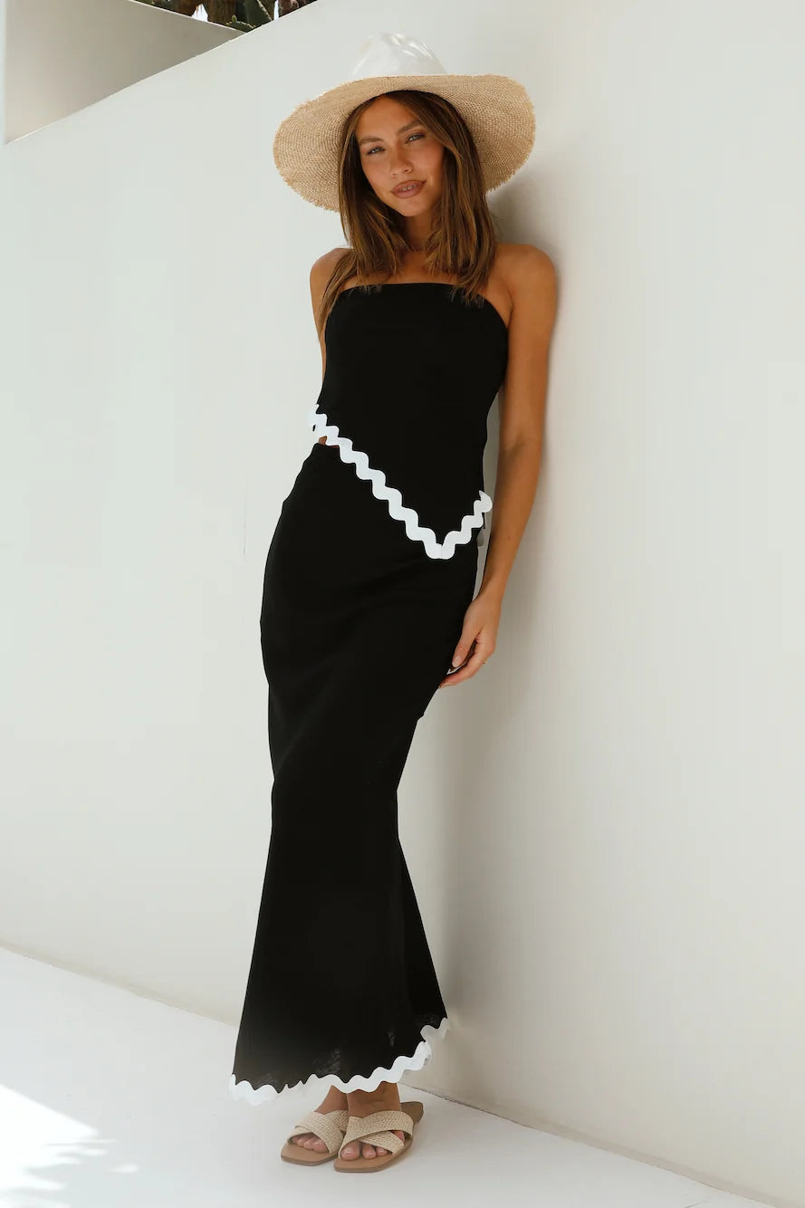 Found You Asymmetrical Top Black