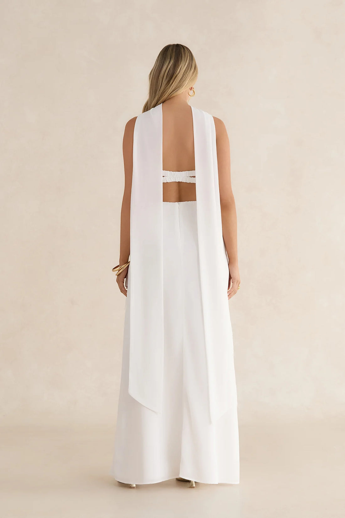 Tell Me Why Strapless Maxi Dress White
