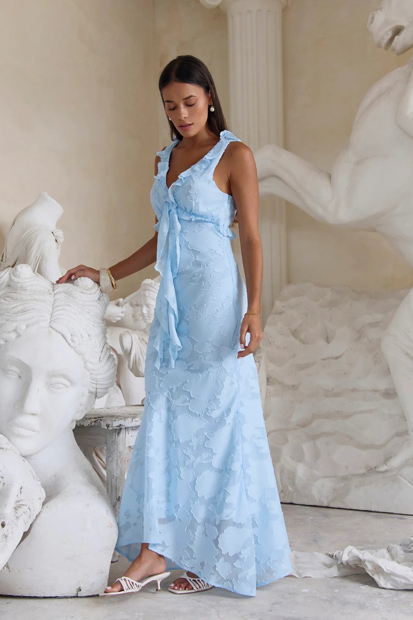 Letters To You Maxi Dress Blue
