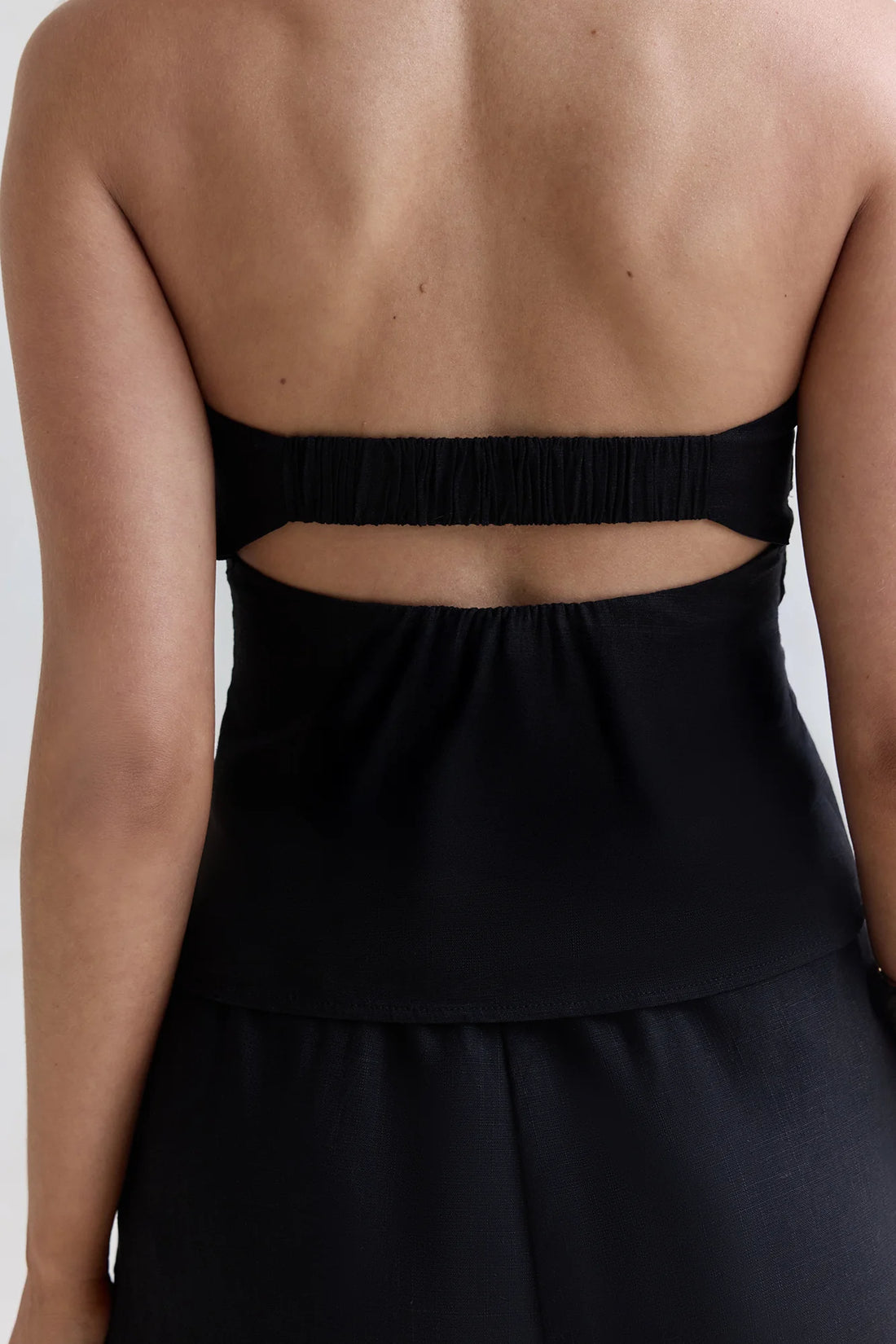 Lost My Way Strapless Top Black