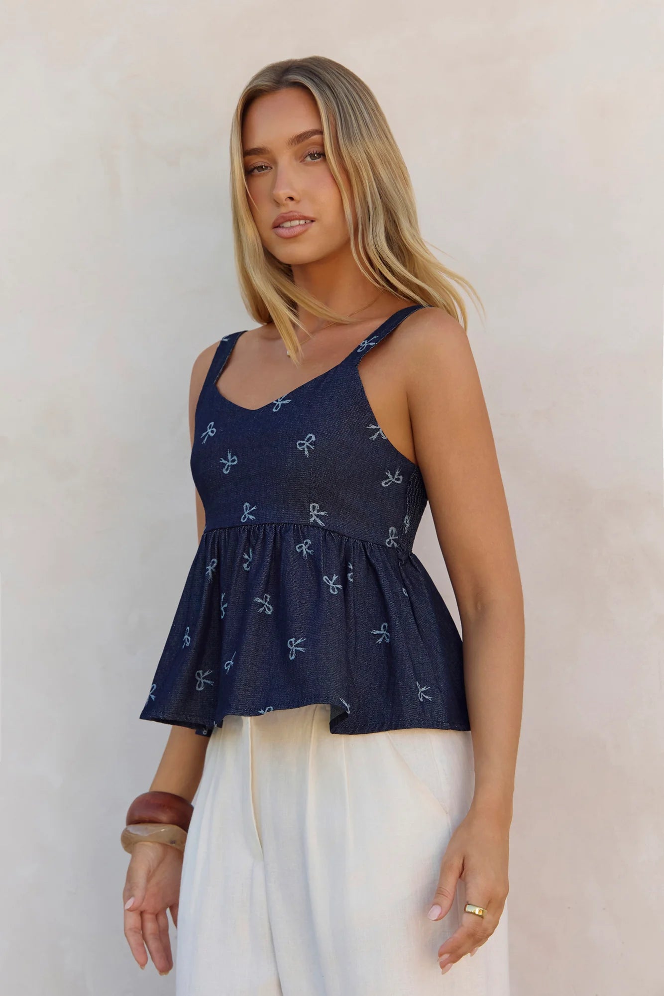 Dainty Darling Top Blue