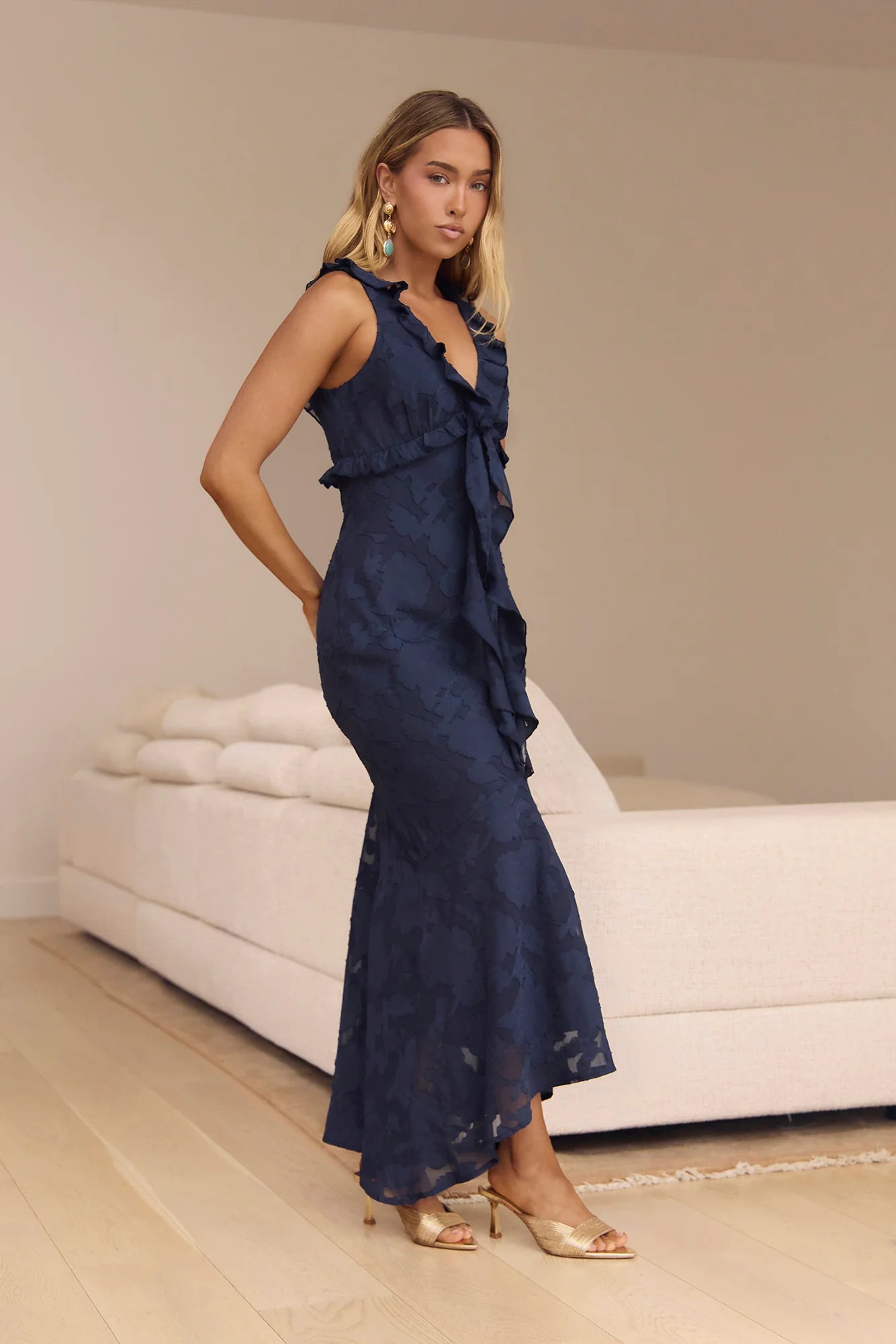 Letters To You Maxi Dress Navy