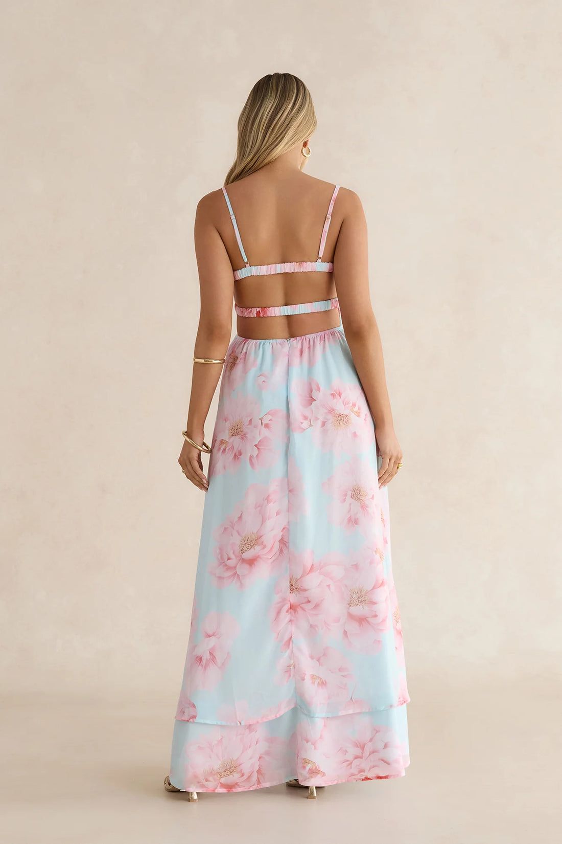 Fresh Florals Maxi Dress Mint