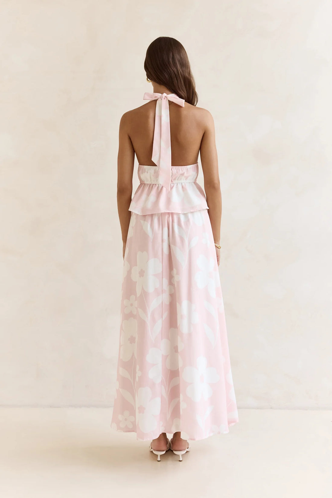 Shining Lights Maxi Skirt Pink