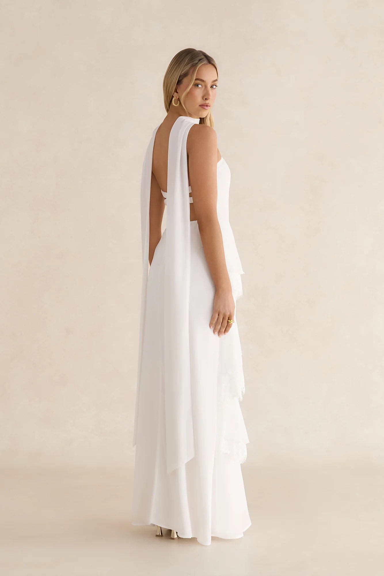 Tell Me Why Strapless Maxi Dress White