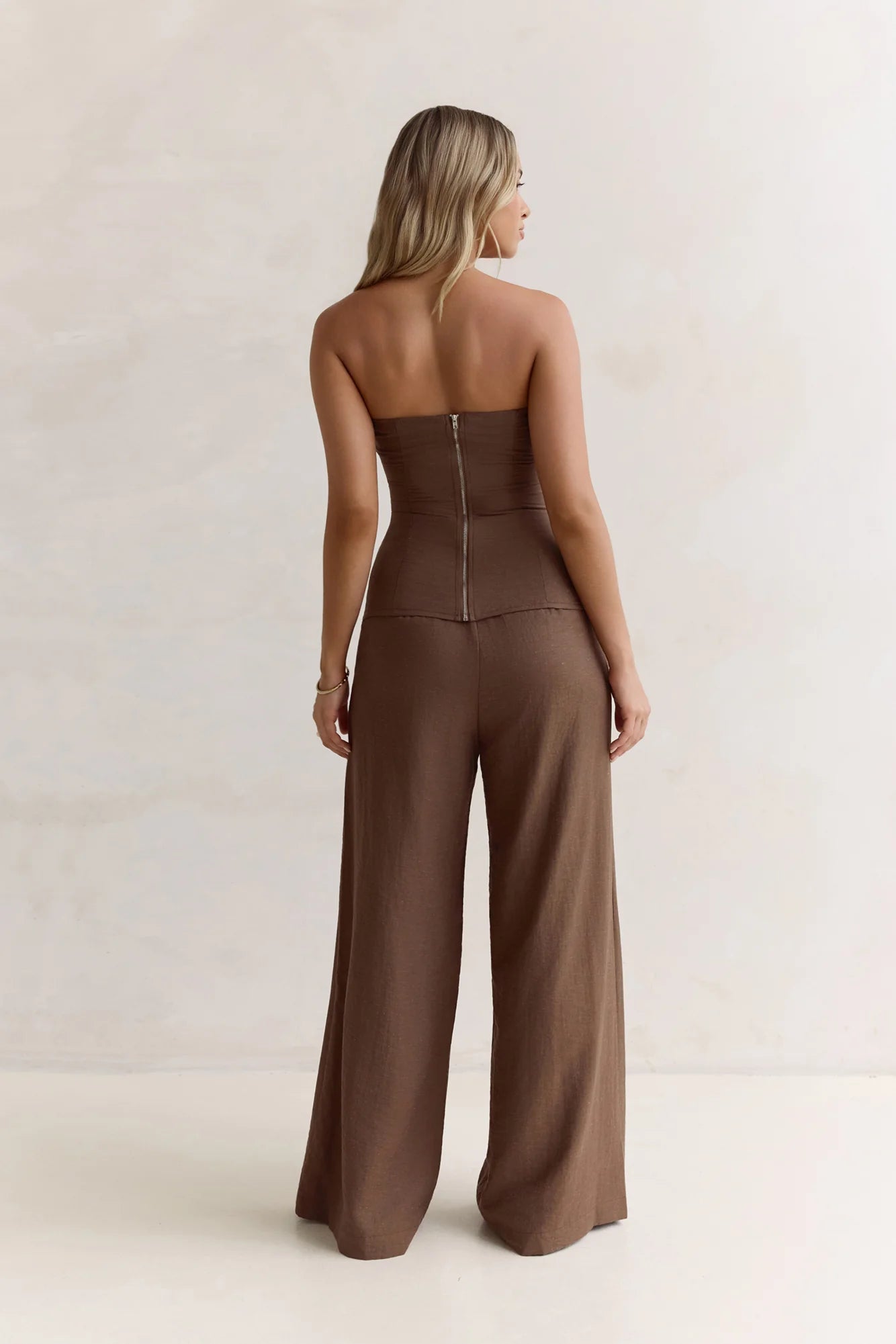 Laidback Lover Strapless Set Brown
