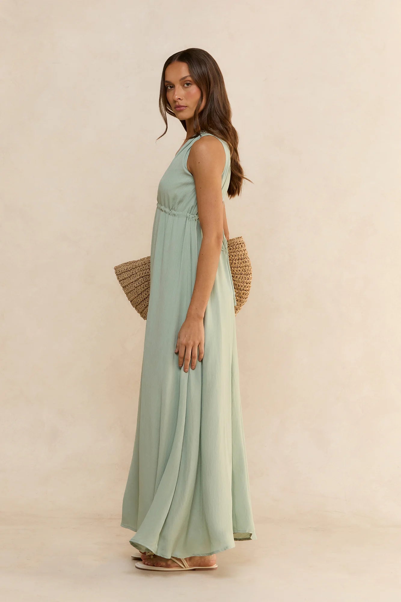 Safety Net Maxi Dress Sage