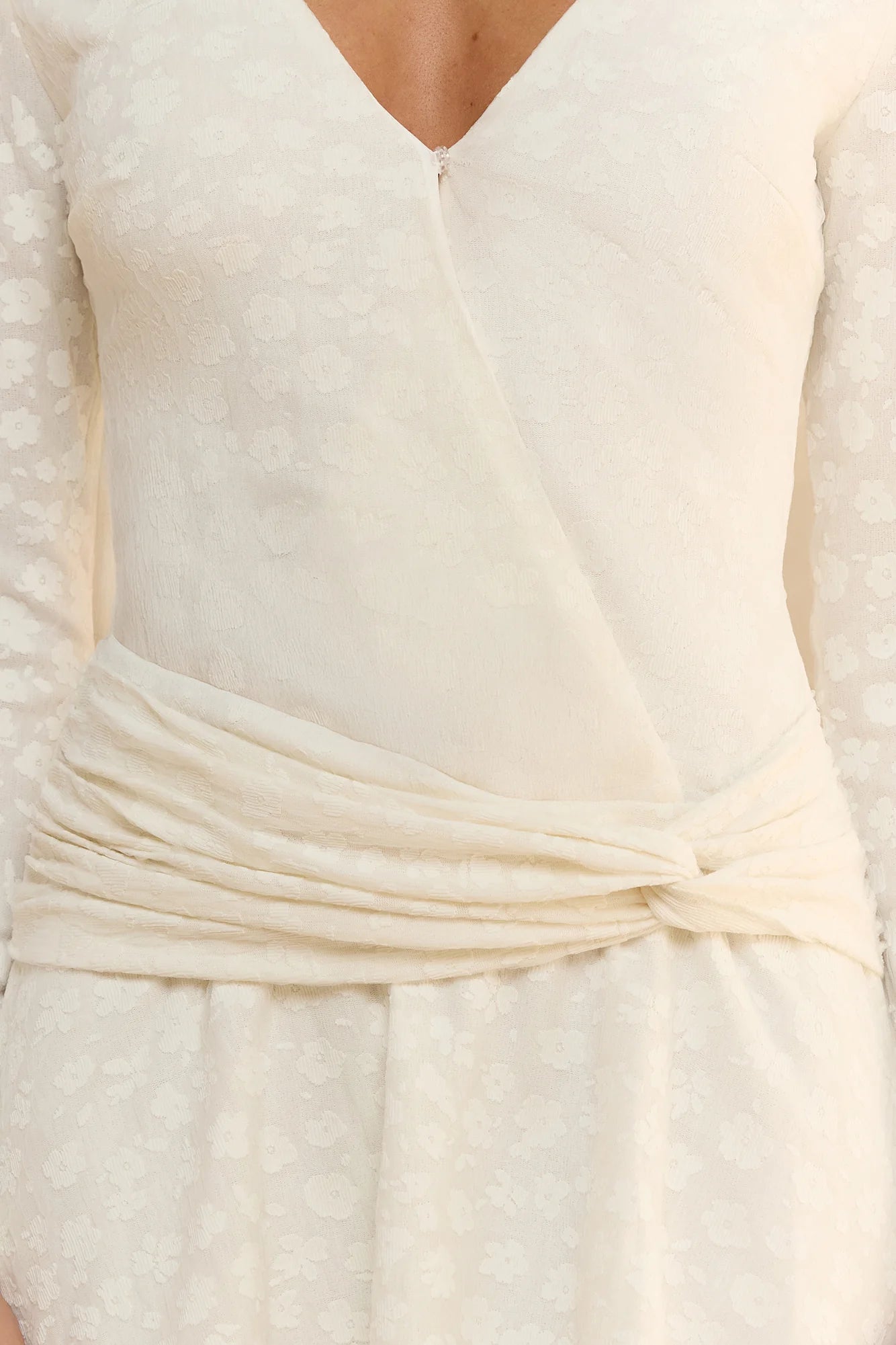Trust In You Long Sleeve Mini Dress White