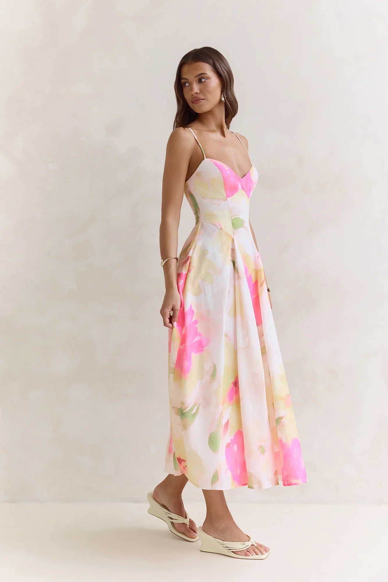 Field Of Wishes Maxi Dress Yellow Floral